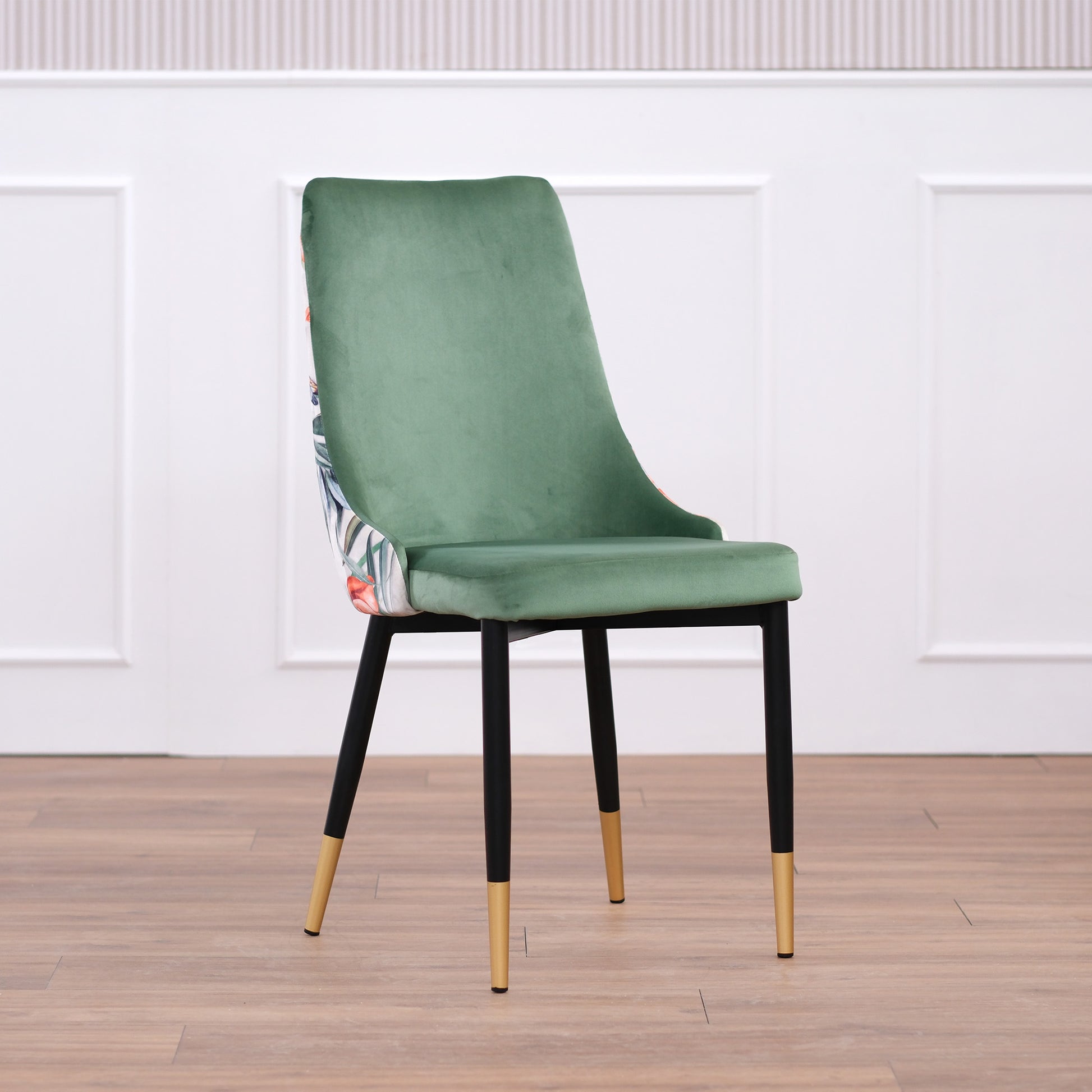 Sedie Imbottite Set Di Sedie In Velluto Chummaven Schienale