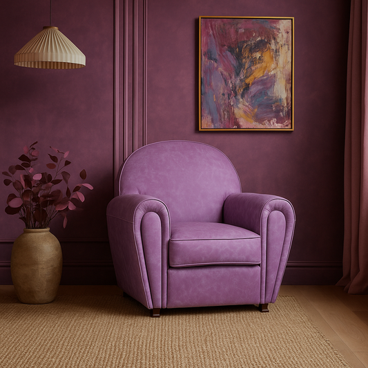 Poltrona Luxury in Pelle Primo Fiore Premium - Design Iconico