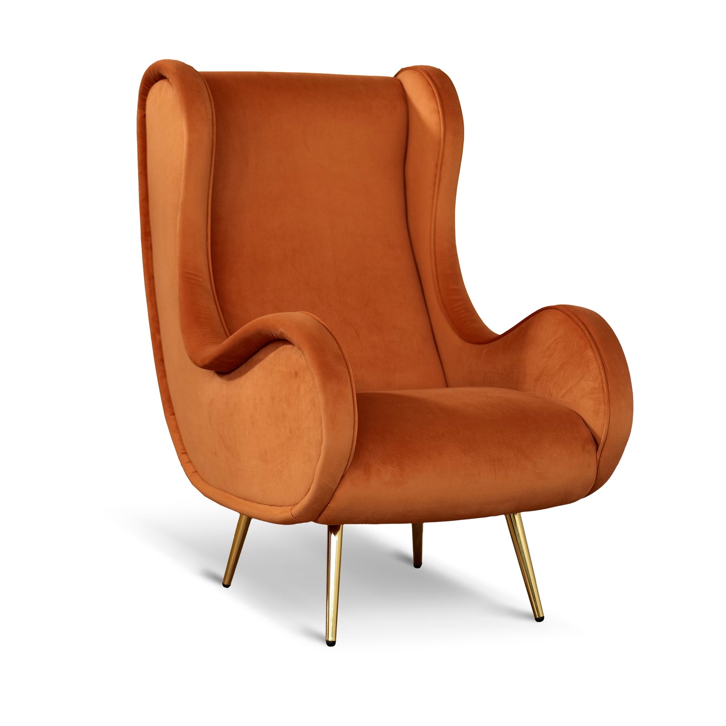 Fauteuil Madame en velours chenille bordeaux - Design vintage, emblématique