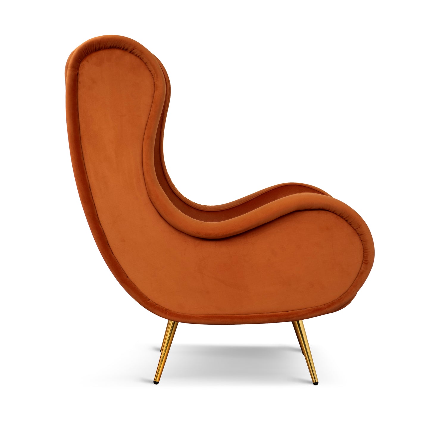 Fauteuil Madame en velours chenille bordeaux - Design vintage, emblématique