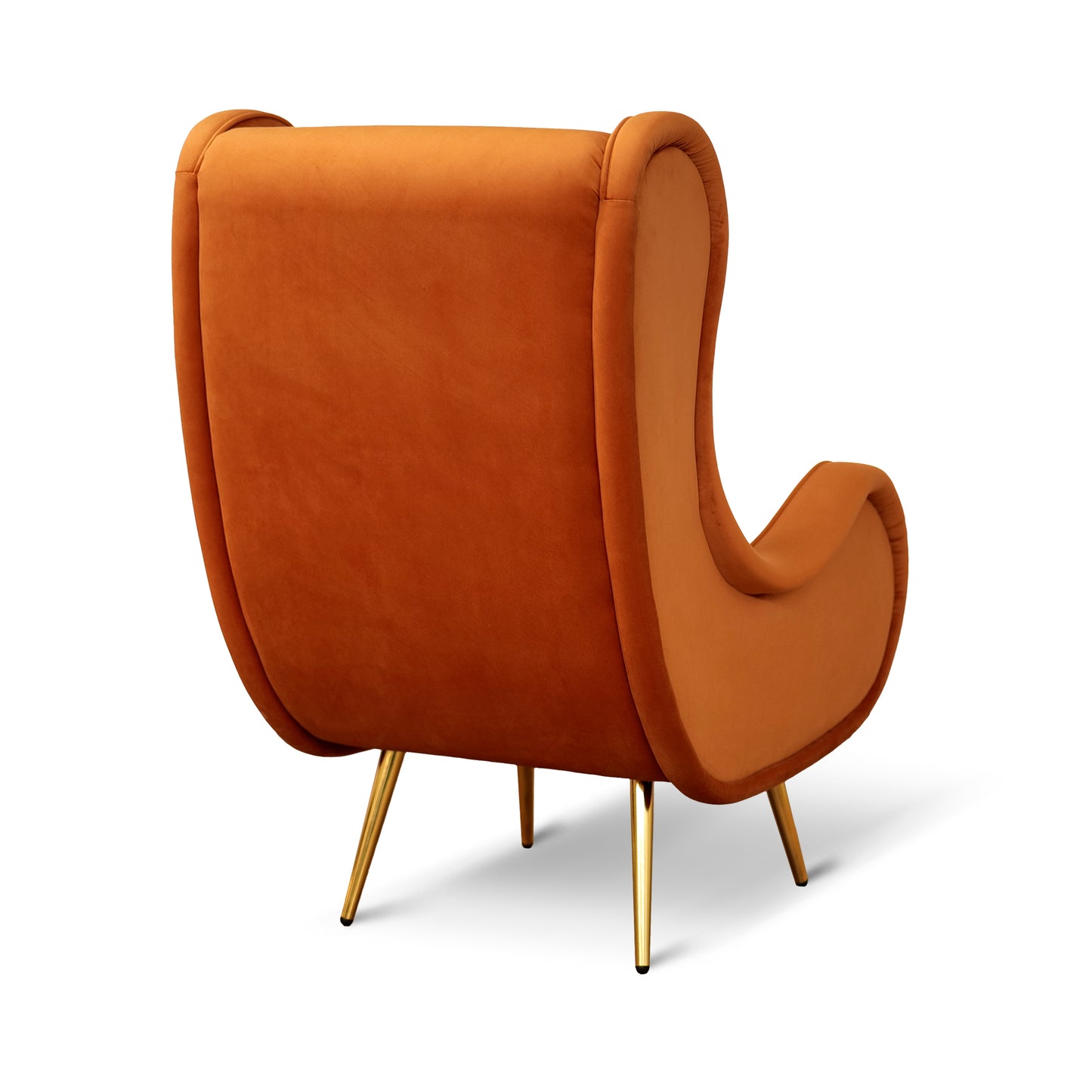 Fauteuil Madame en velours chenille bordeaux - Design vintage, emblématique