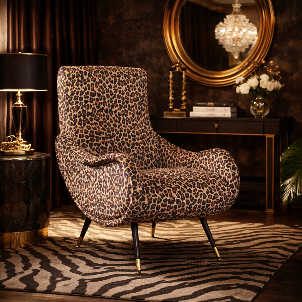 Poltrona Miss Tessuto e Velluto Premium - Design Iconico