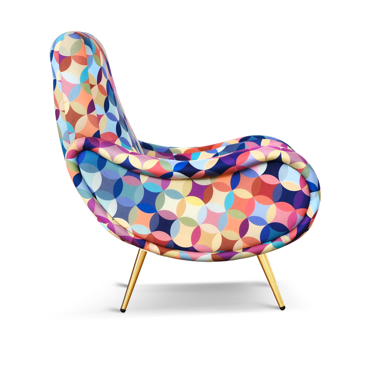 Poltrona Miss Tessuto e Velluto Premium - Design Iconico