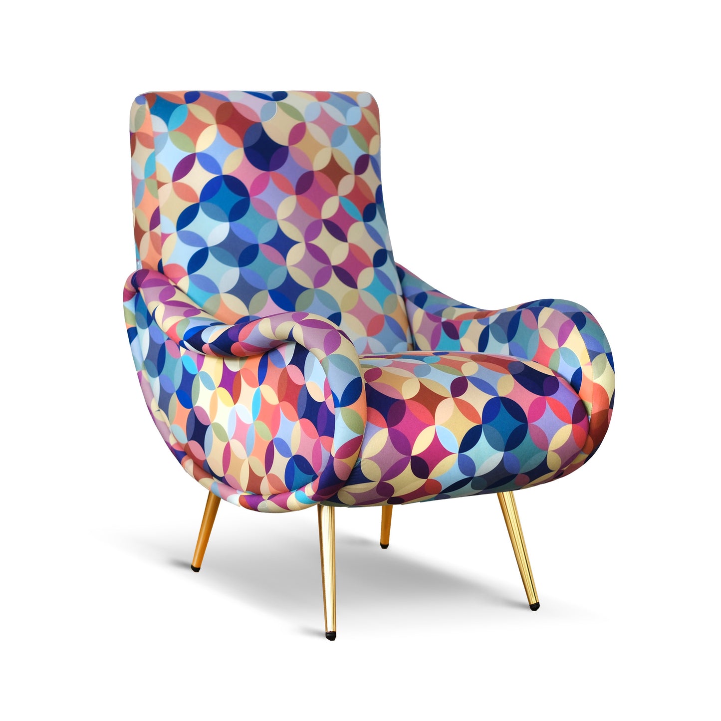 Poltrona Miss Tessuto e Velluto Premium - Design Iconico