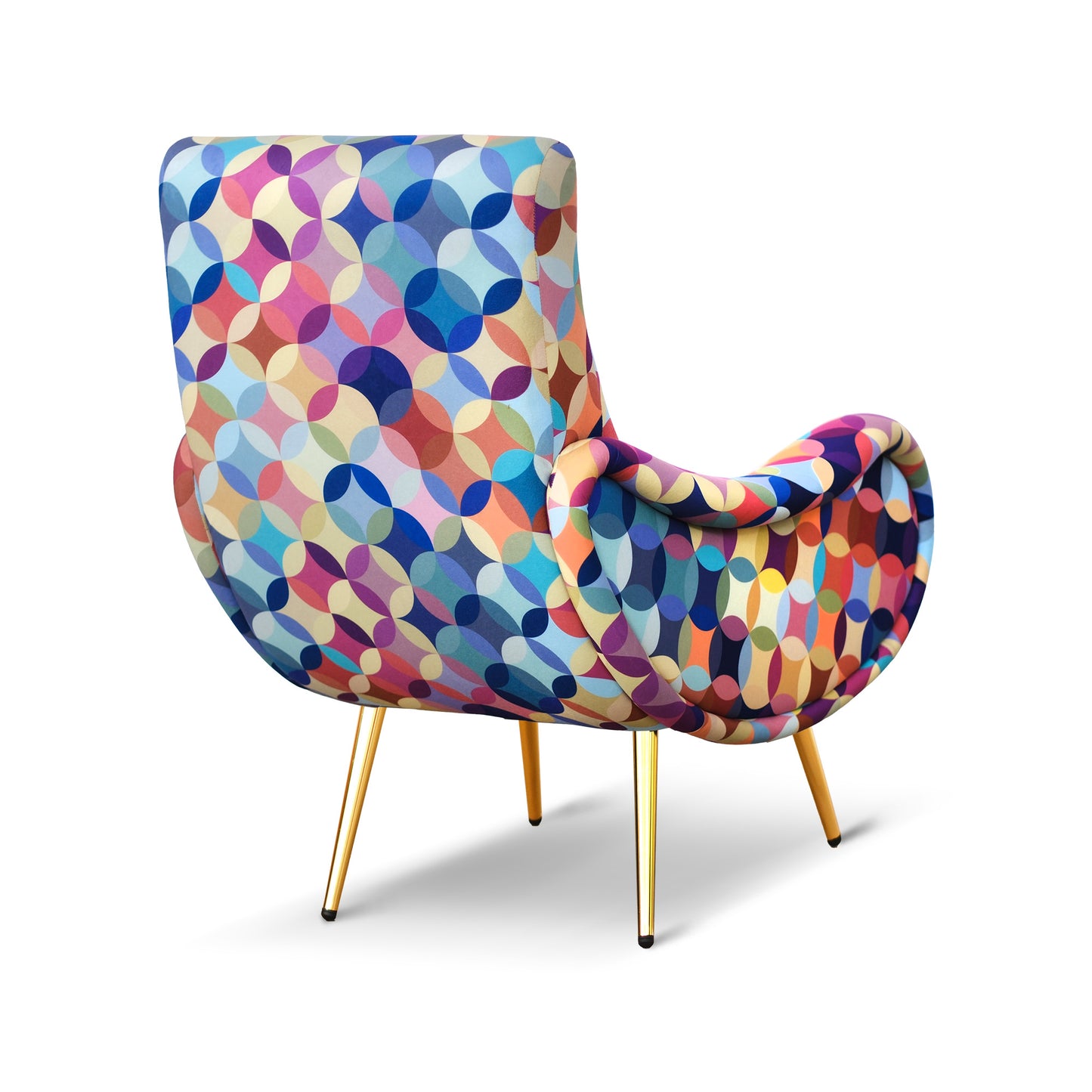 Poltrona Miss Tessuto e Velluto Premium - Design Iconico