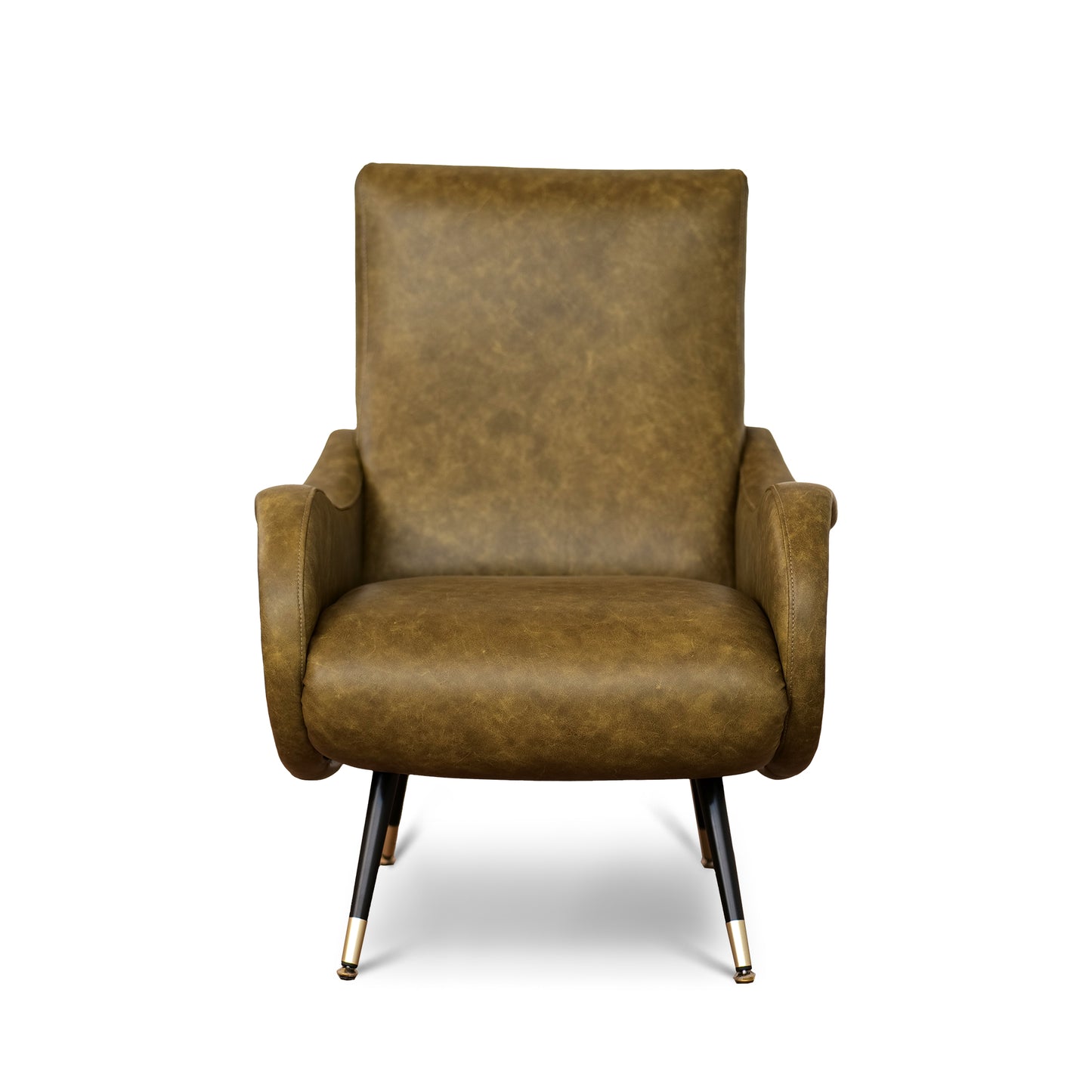 Miss Sessel aus hochwertigem Vollnarbenleder – ikonisches Design der 1950er Jahre
