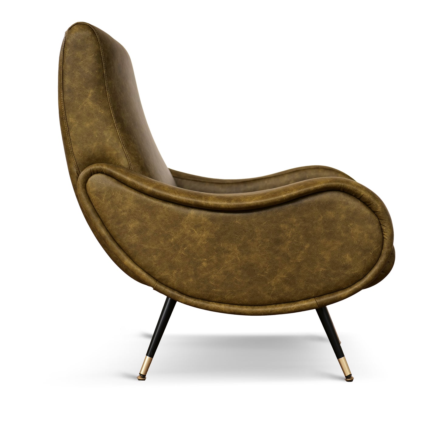 Miss Sessel aus hochwertigem Vollnarbenleder – ikonisches Design der 1950er Jahre