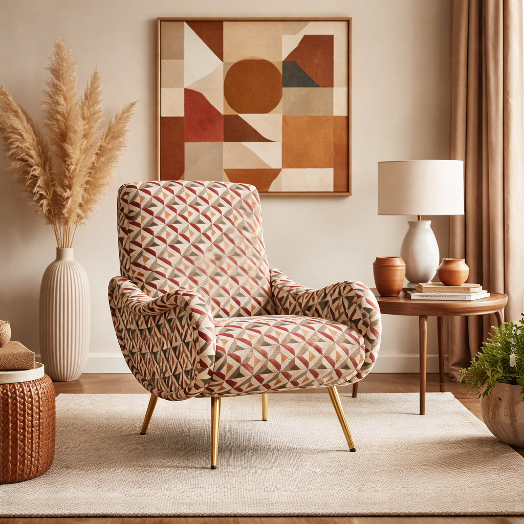 Poltrona Miss Tessuto e Velluto Premium - Design Iconico