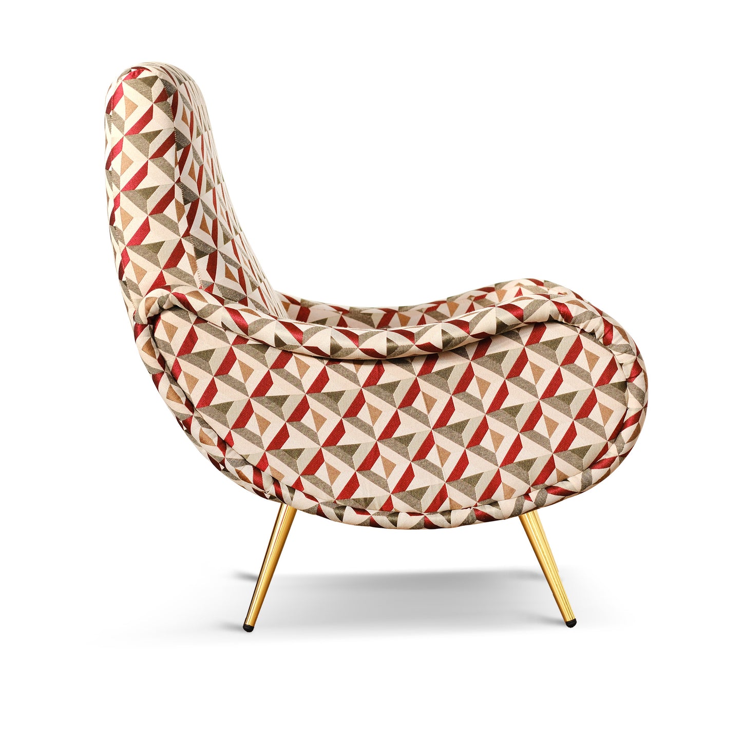 Poltrona Miss Tessuto e Velluto Premium - Design Iconico