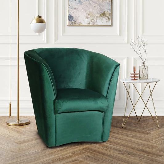 Poltrona Valentina a Pozzetto Velluto Verde