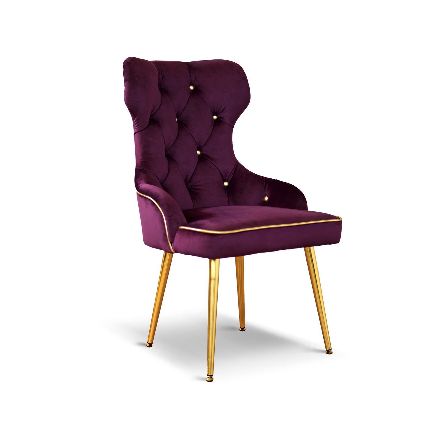 Sedia Cosmo in Velluto Capitonné - Design Iconico