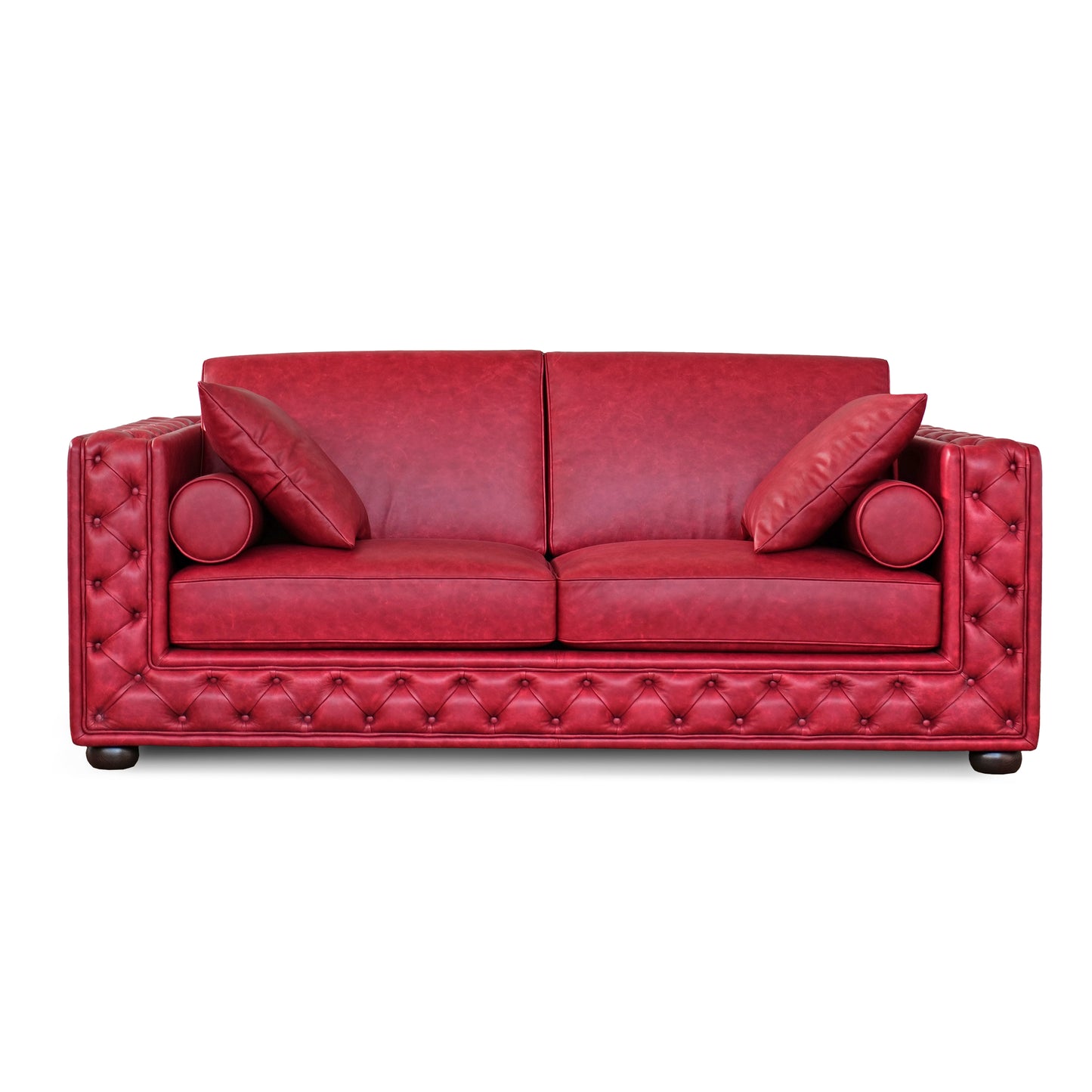 Divano Dimora Chesterfield Pelle Primo Fiore Premium - Design Classico