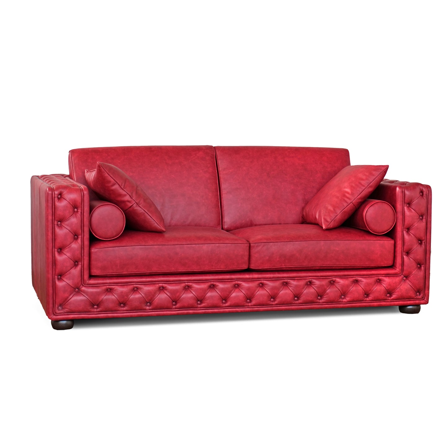 Divano Dimora Chesterfield Pelle Primo Fiore Premium - Design Classico